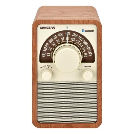 Sangean WR-15WL | Radio Am/Fm - MDF massif - Cadran rétroéclairé - Entrée AUX - Noyer main image 1