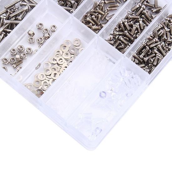 ZAWELIYO Kit De Vis RC Pour Wltoys 144010, 144002, 124016, 124017 – Acier, écrous, Bagues, Réparation Facile