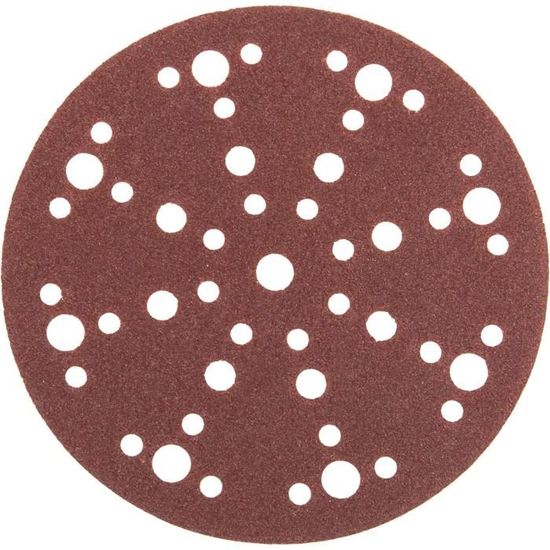 Lepik Lot de 100 disques abrasifs crochet et boucle pour ponceuse excentrique 125 mm sans