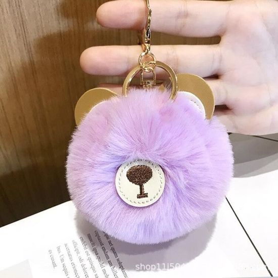 Porte-clés Cloche Anti-ours – Pendentif Sac à Dos – Cuir PU Et Fer – Survie