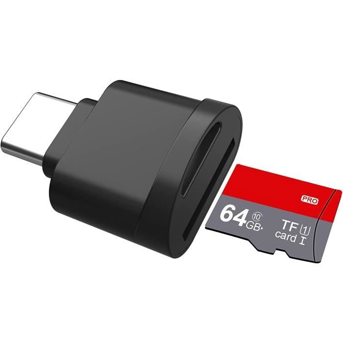 Lecteur de Carte Mémoire SD / Micro SD OTG embouts USB et Micro-USB, LinQ -  Bleu - Français