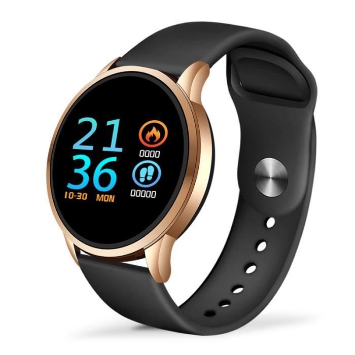 Montre connectée,LIGE fit bit Bracelet intelligent hommes Sport montre intelligente IP67 étanche Fitness - Type Rose gold black