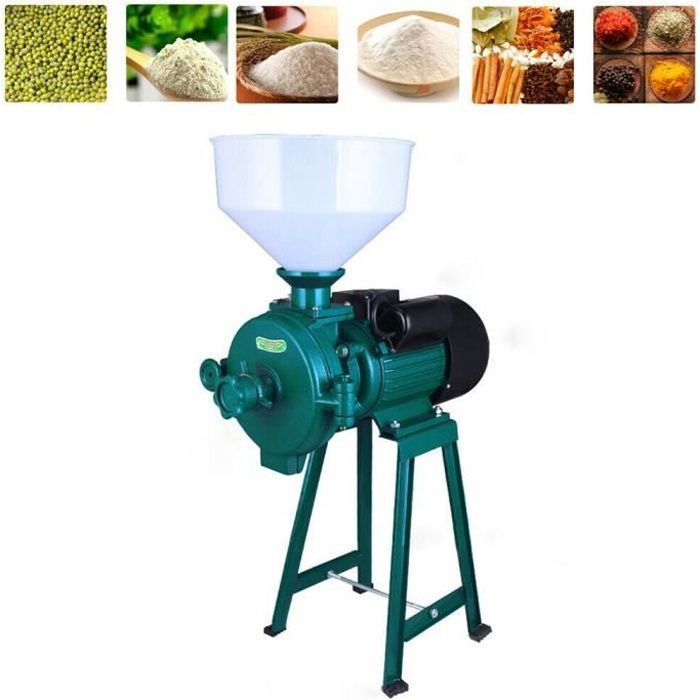 220V 2200W électrique moulin à céréales broyeur haricot maïs grain café blé