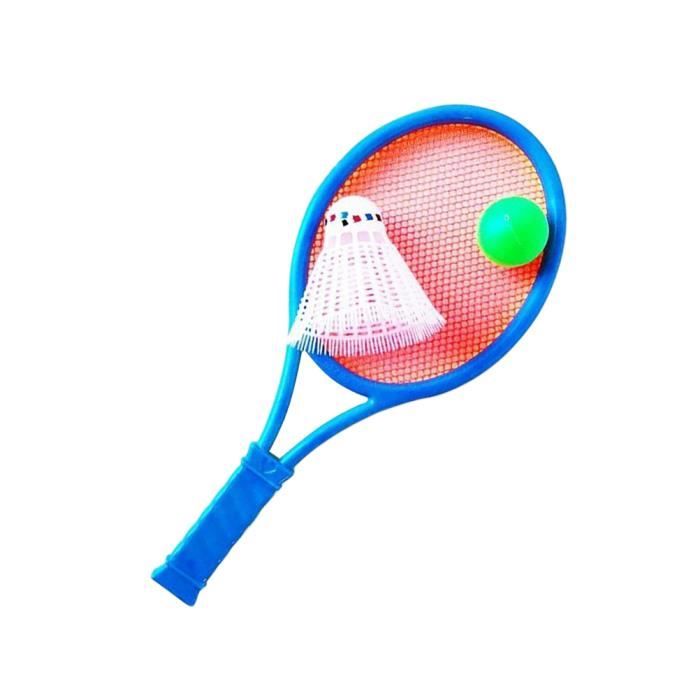 Badminton Tennis Raquettes Balles Ensemble Enfants Sports de Plein Air Parent-Enfant Jeu Éducatif Jouets(Couleur Aléatoire)