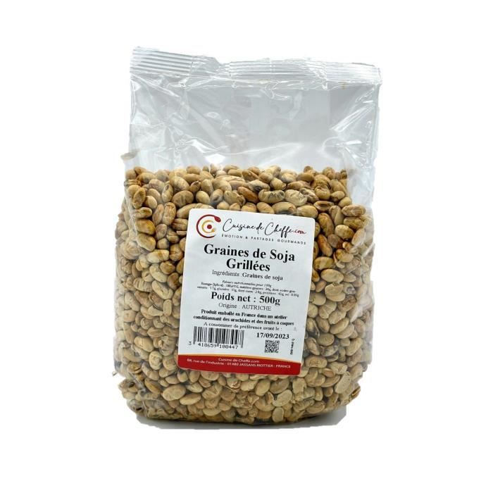 Cuisine de Cheffe.com - Graine de soja grillée - Sachet 500g