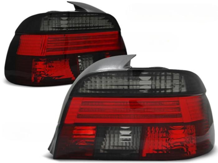 Paire de feux arriere BMW serie 5 E39 Berline 95-00 rouge fume-27335766