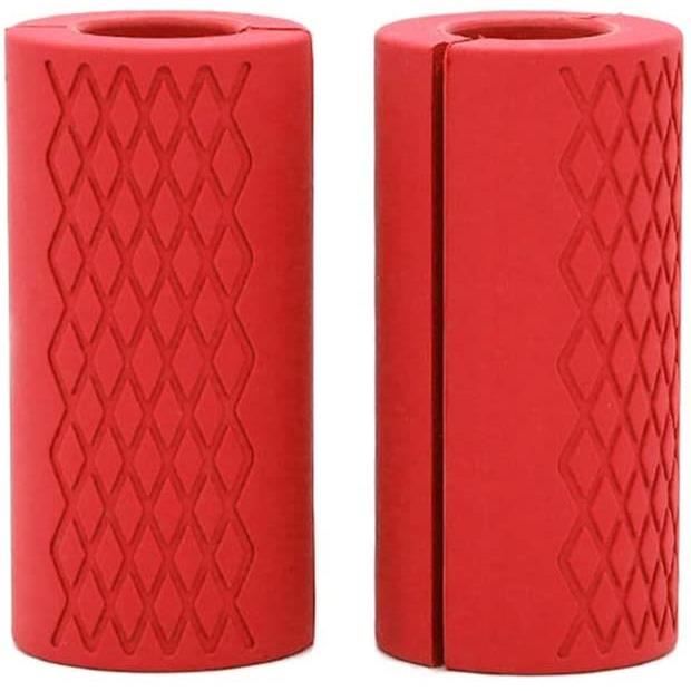 HALTERE 1 paire de poigné es d'haltè re en silicone pour barre de musculation adaptateur pour bras177