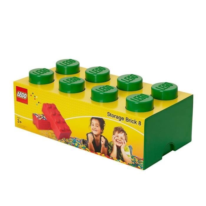 LEGO Brique de rangement - 40041734 - Empilable - Vert