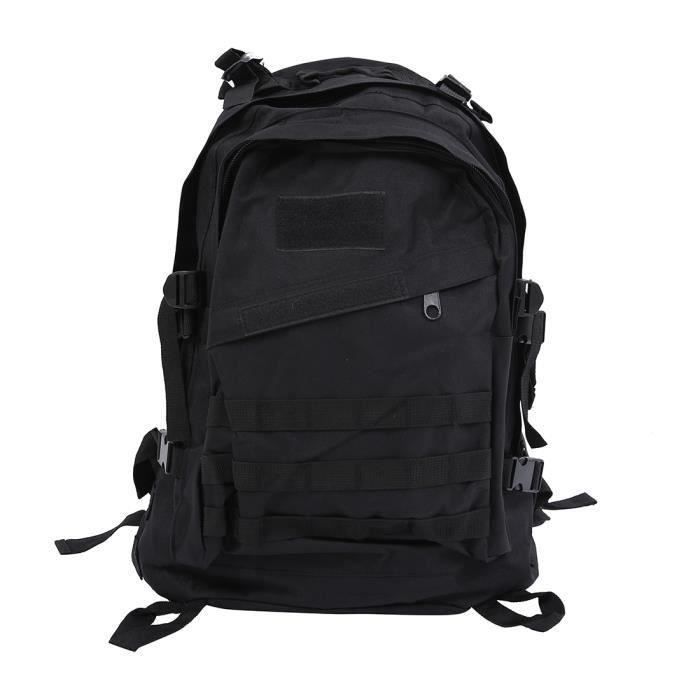 40L exterieur 600D Oxford Tissu etanche Sac a dos tactique militaire Sac a dos ACU Camouflage Sport Voyage Randonnee Sac Noir