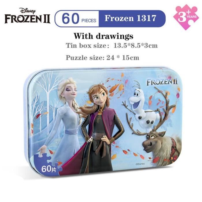 Puzzle,Offre spéciale Disney voiture congelée Disney 60 tranche petite pièce Puzzle jouet enfants en bois Puzzles enfants - Type 23