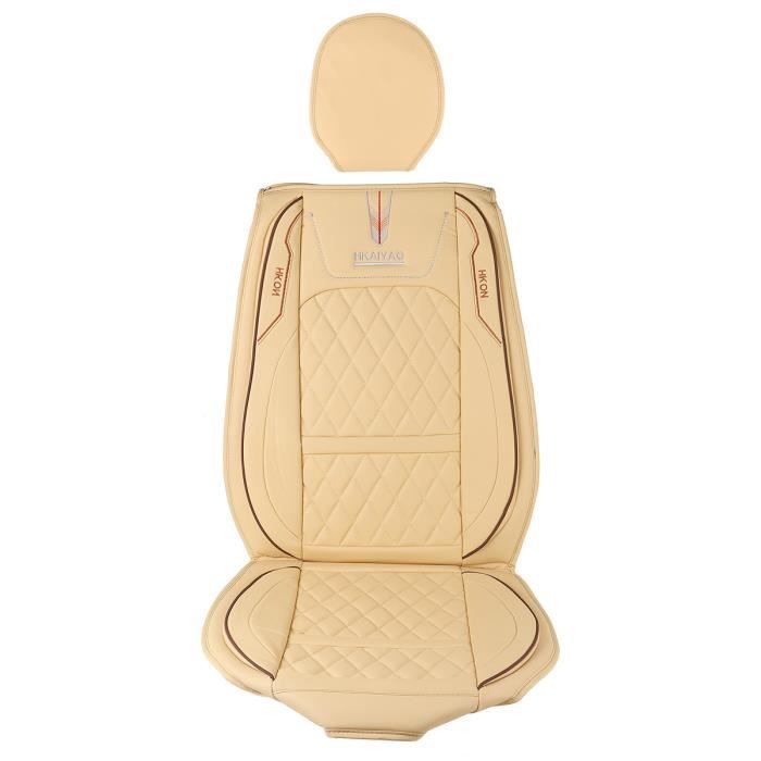 Housse de siège avant Universelle en Cuir PU - Beige