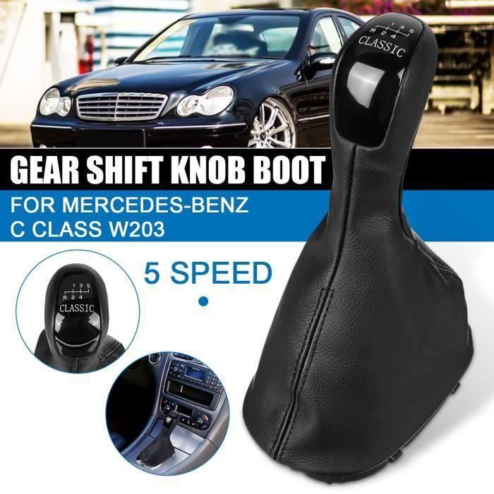 1x Pommeau de levier de vitesses Housse de Protection Pour Mercedes Benz C Class W203 5-Vitesses Wir3