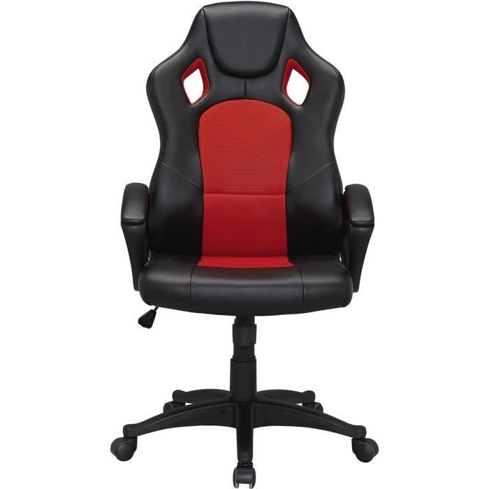 Fauteuil de bureau à roulettes -Futur-- Rouge