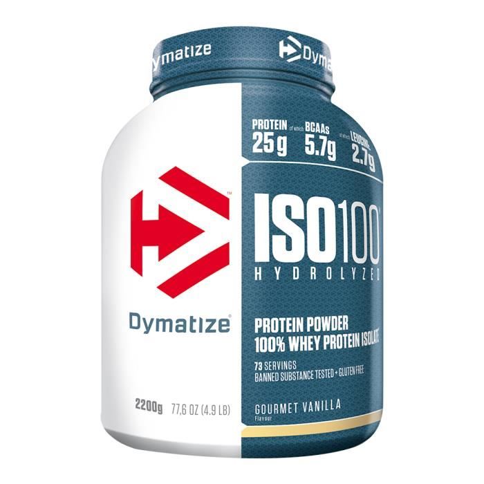 DYMATIZE - ISO 100 Hydrolyzed 4.9 lb (2200g) - Fudge Brownie