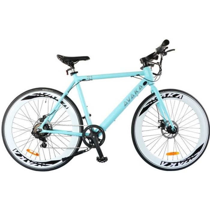 AVAKA R1 Vélo électrique de route 700C * 32C pouces VAE 250W Vélo électrique 36V 9Ah 7 Vitesses Autonomie 80km - Bleu