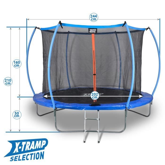 Trampoline d'extérieur X-TRAMP SELECTION - 244cm