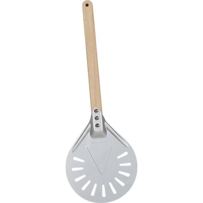 En aluminium Tournant Pelle À Pizza Paddle 7/8/9 pouces avec Manche En Bois En Plein Air Four À Pizza Accessoires 8 pouces 40 cm