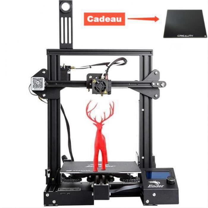Imprimante 3D DIY Creality3D Ender-3 pro haute précision Écran LCD EU PLUG Nouvelle version