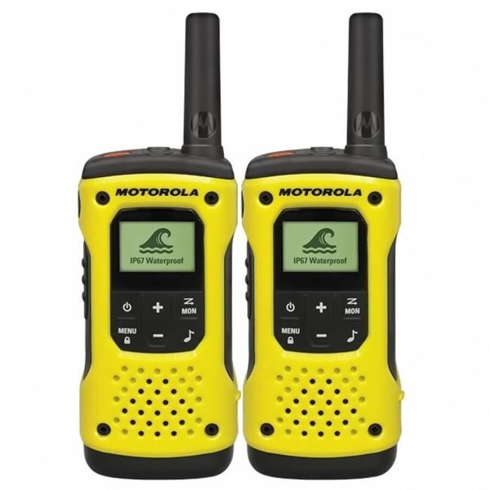 Motorola TLKR T92 H2O PMR Émetteur-récepteur sans Fil (IP67, résistant aux intempéries, portée jusqu'à 10 km)
