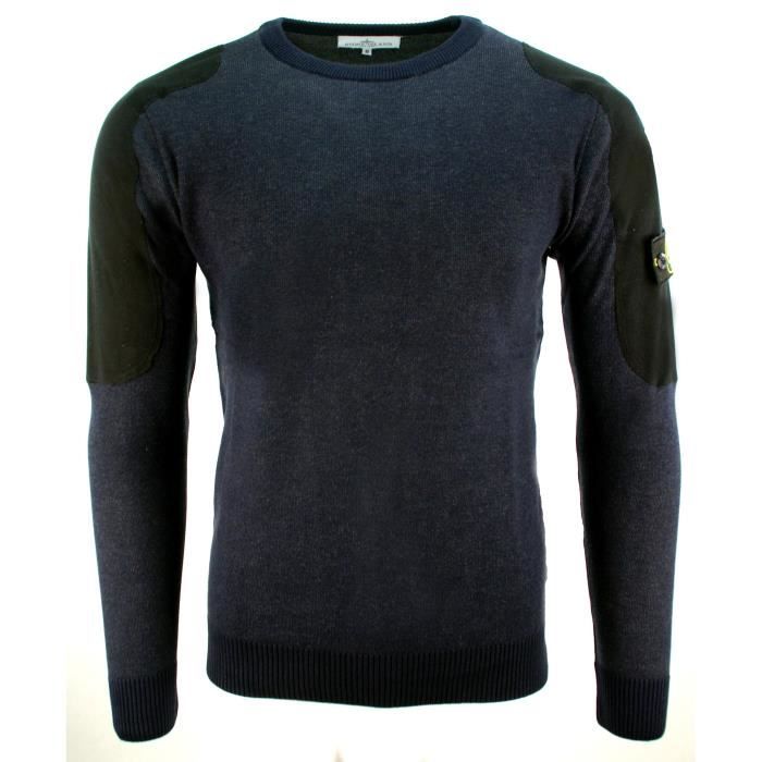 PULL STONE ISLAND BLEU