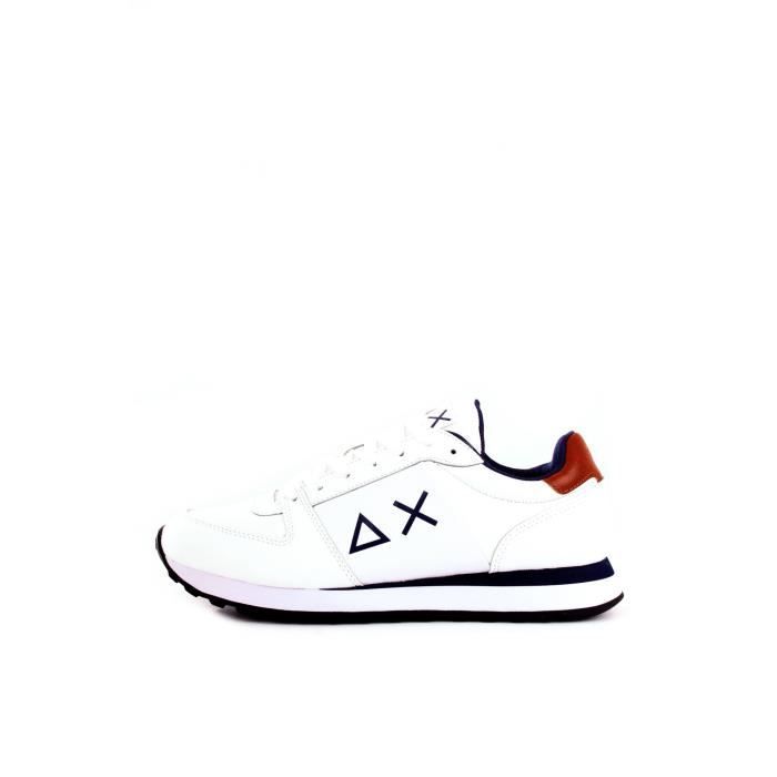 SUN 68 Z40121 chaussures de tennis faible Homme BLANC
