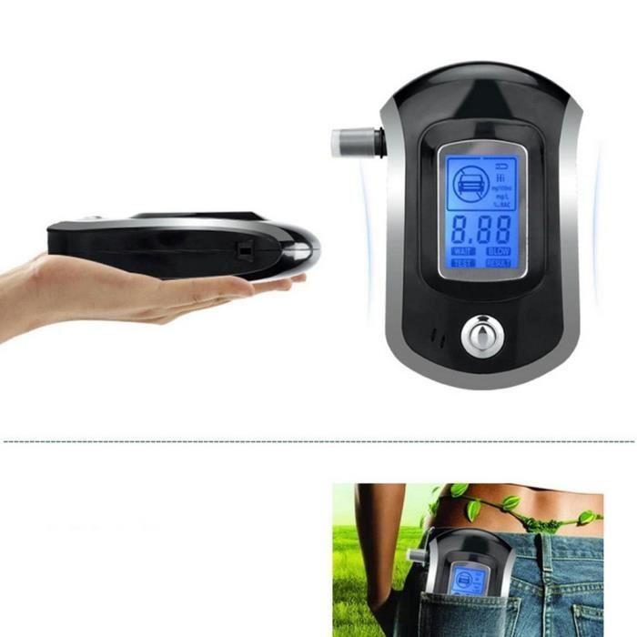 Professional Mini Digital Police Breath écran LCD Alkohol alcool testeur ivressomètre AT6000 Bafometro Alcoholimetr
