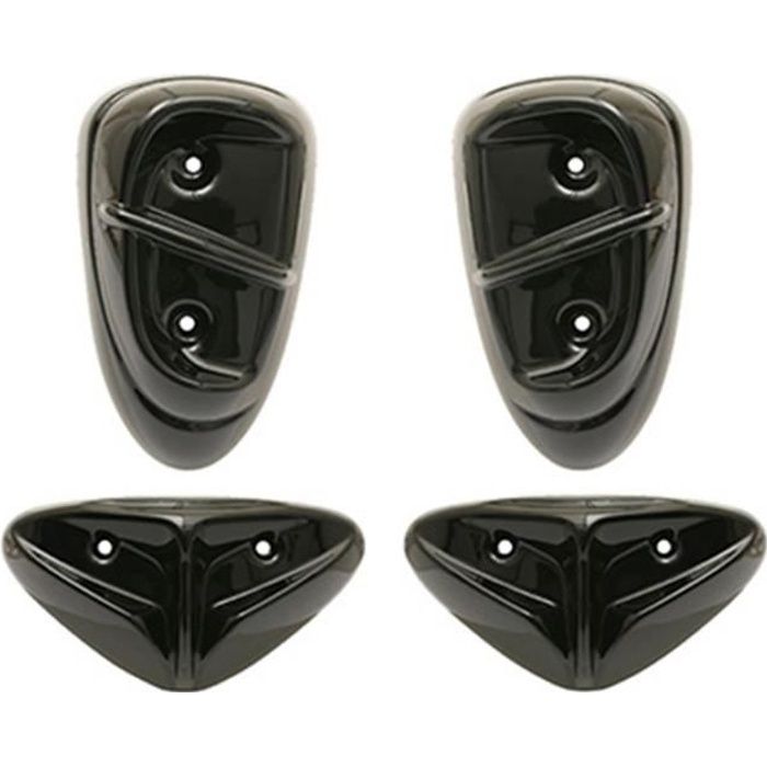 KIT CARROSSERIE CARENAGE-PAD SCOOT REPLAY POUR MBK 50 STUNT-YAMAHA 50 SLIDER NOIR BRILLANT (x4)