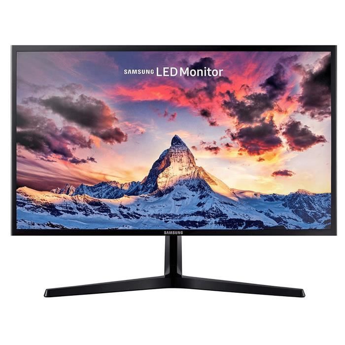 ECRAN 24- SAMSUNG LS24F356FHR FHD PLS - 4ms - 250cd/m² 1000:1 - HDMI - D-sub - 60Hz Plat - Pied simple Design ultra fin NOIR Noir