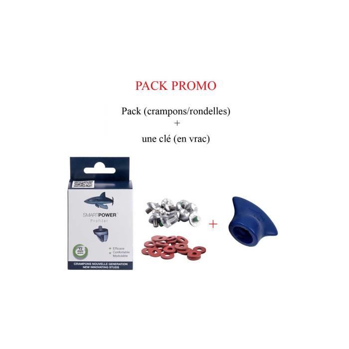 Crampons rugby - Pack promo Profiler 13 mm adidas (crampons/rondelles) - Smart Power TU Blanc