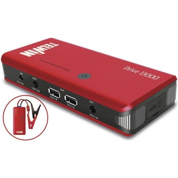 TELWIN Démarreur portable multifonctions 12V Drive 13000