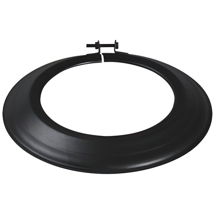Rosace émail noir mat Diamètre 125mm - 343744