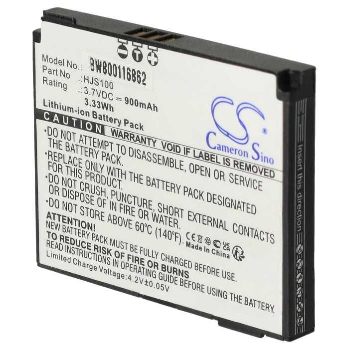 vhbw Li-Ion batterie 900mAh (3.7V) pour système de navigation GPS Becker HJS-100, HJS100, Map Pilot