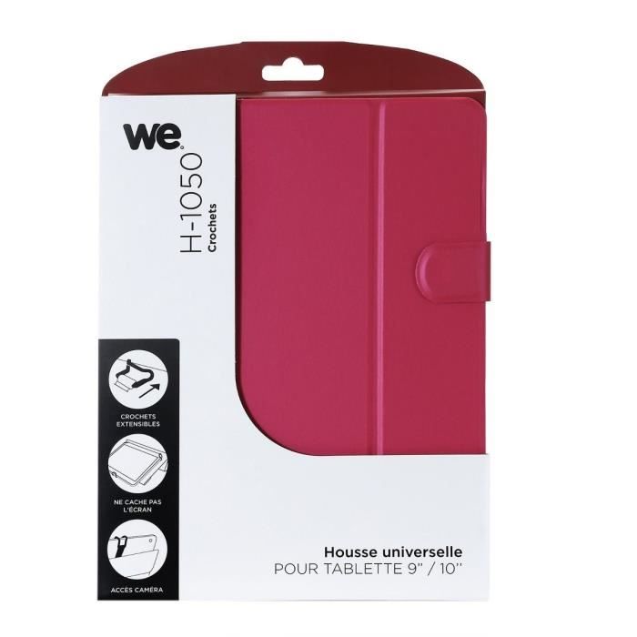 WE Etui Universel Tablettes 10- Crochet- Fushia
