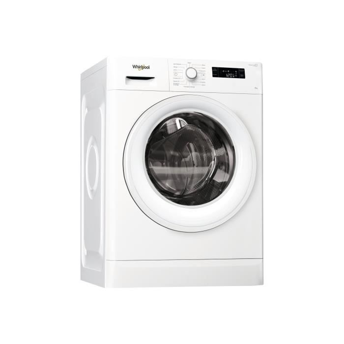 Whirlpool FWFP81484W FR Machine à laver indépendant largeur : 59.5 cm profondeur : 63 cm hauteur : 84.5 cm chargement frontal 62…