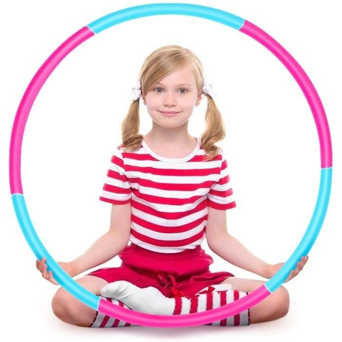 Hula Hoop pour enfant, Hula Hoops Kid Poid et taille réglables Jouets de sport amovibles, Convient pour le fitness, la gymnastique