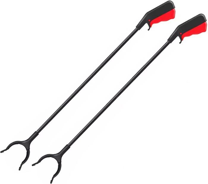 Aide Mobilité Réduite Pinces De Préhension 29cm Lot De 2 - Aide Pour Personnes Âgées - Ramassage Sans Se Pencher Pince De Préhension En Hauteur