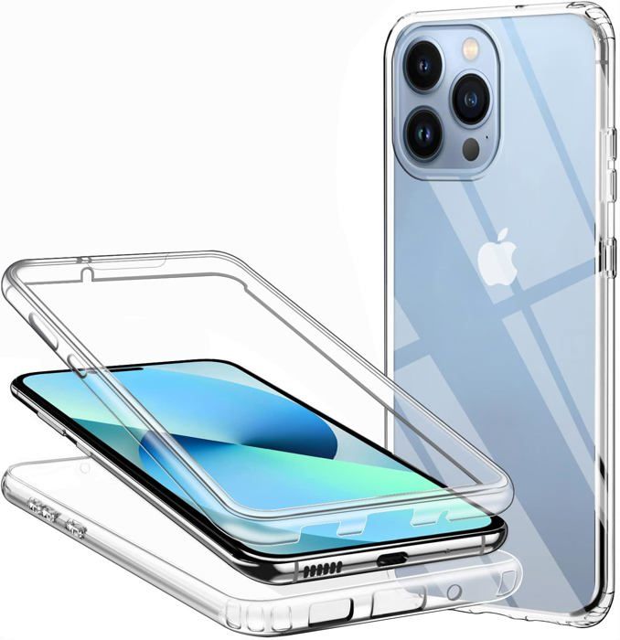 Coque IPhone 14 Pro Max HTS - Silicone TPU Transparente - Anti-choc Souple