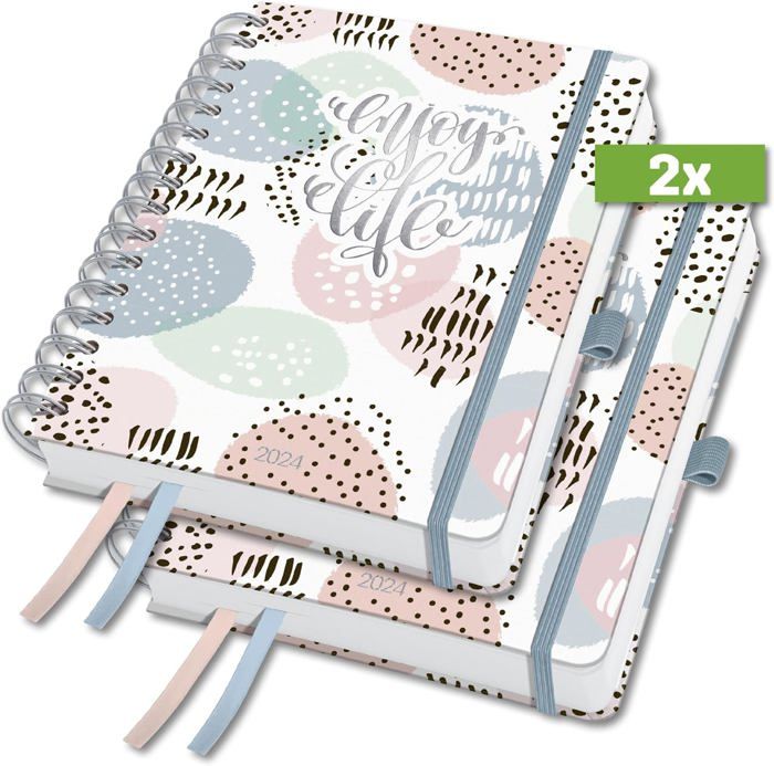 Jn601 Carnet De Notes À Spirale Premium, 16,8 X 21,5 Cm, Pointillé