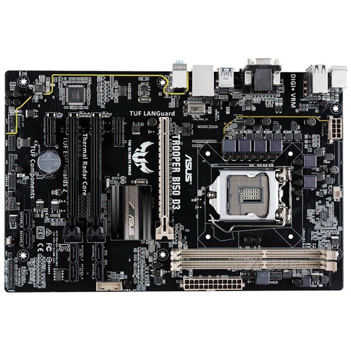 Carte mère ASUS TROOPER B150 D3 Intel B150 LGA 1151 2xDDR3 32GB ATX - Asus
