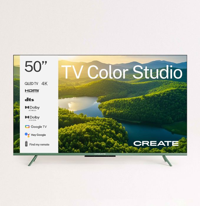 Téléviseur QLED 4K Create Antireflet Contrôle vocal Dolby Atmos