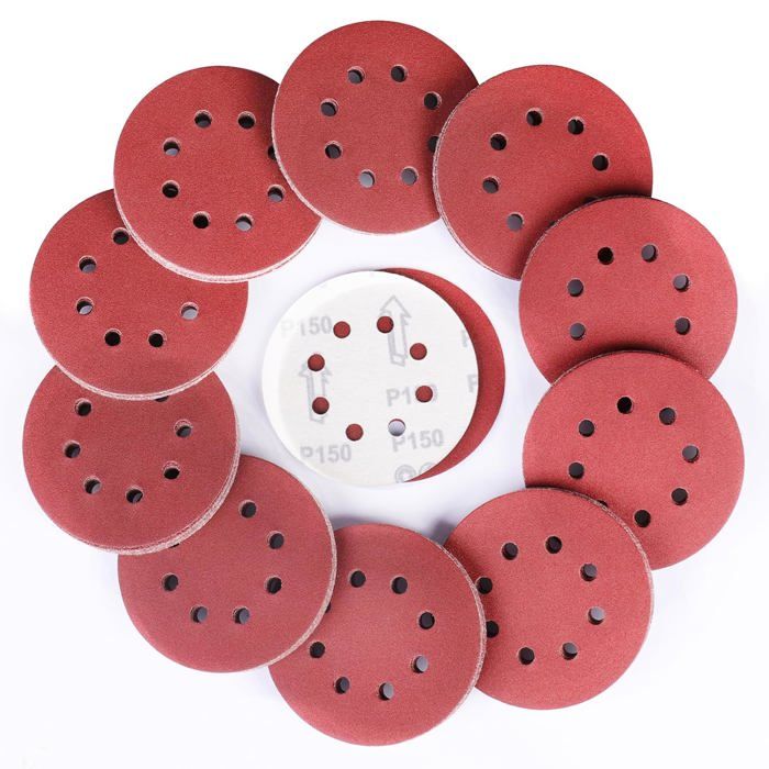 SRUHRAK 100 Disques Abrasifs Grain 100 - 125mm Pour Ponceuse | Ponçage Efficace Bois, Métal, Plastique