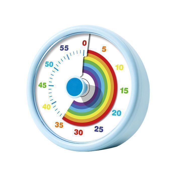 Minuteur Visuel Enfant 60 Minutes – Horloge Compte à Rebours Silencieuse – Gestion Du Temps Maison/école