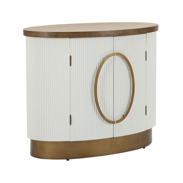 Armoire en bois blanc et marron cm 79x48x67