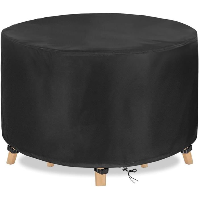 Housse De Protection Ronde Pour Table De Jardin - Imperméable - Coupe