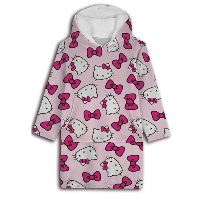Sweat Plaid Enfant Vivezen - Sherpa Doux Intérieur, Flanelle Extérieur - Capuche Et Poche - 91x70 Cm - Multi Coloris - 2