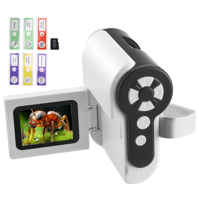 MicroBrite Plus 60-120x microscope de poche éclairé par LED pour