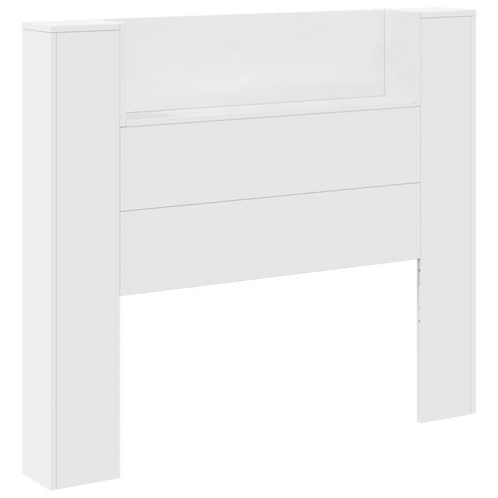 Tête de lit moderne avec LED - vidaXL - Blanc - 120x165x1035 cm - Bois dingénierie - Éclairage LED multicolore