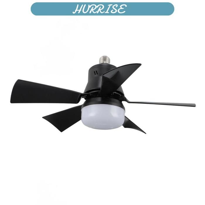 Sonew lumière de prise avec ventilateur Lumière de ventilateur de plafond 3000K à 6500K luminosité linge plafonnier Noir - Sonew