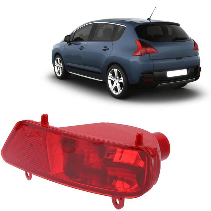 Feu arrière de brouillard pour voiture Accessoires de Voiture de Remplacement Compatible pour Peugeot 3008 5008 2009-2016 (Droite