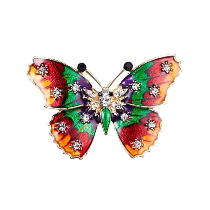Clj Charles Le Jeune - Broche - Papillon - - Femme - Insectes - Belle qualité de finition - Epingle - élégant - Cadeau dannivers Clj Charles Le Jeune - Broche - Papillon - - Femme - Insectes - Belle qualité de finition - Epingle - élégant - Cadeau dannivers